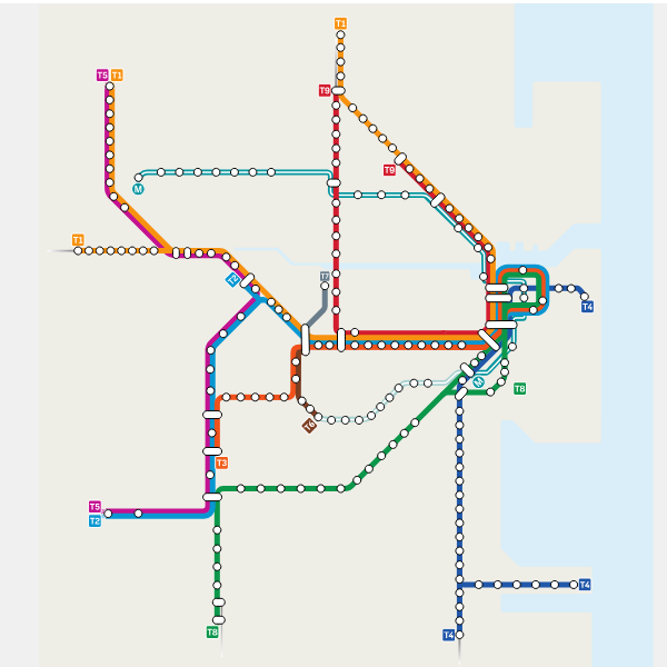 Sydney Rail Map